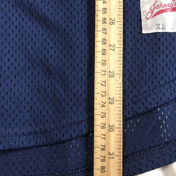 CDT Johnny Mac's Jersey Button Baseball BV logo Embroidered #18 Navy Blue sz XL - Picture 6 of 8
